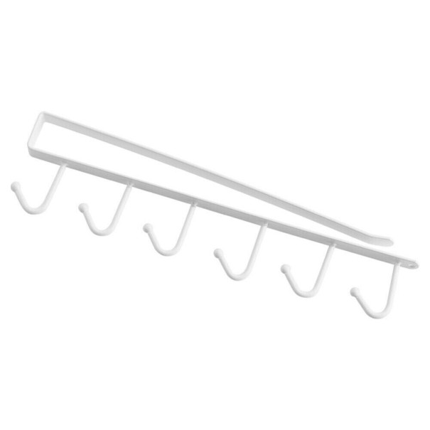 Barra para colgar utensilios de cocina blanco