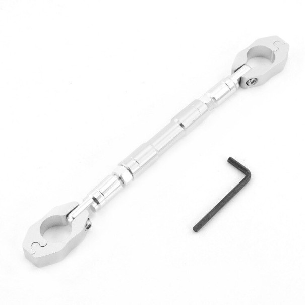 Barre CNC universelle pour guidons argenté