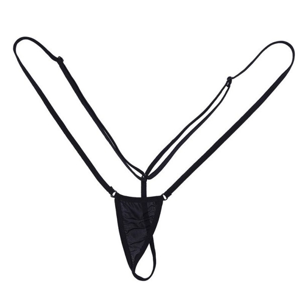 Bas de maillot de bain micro pour femme noir