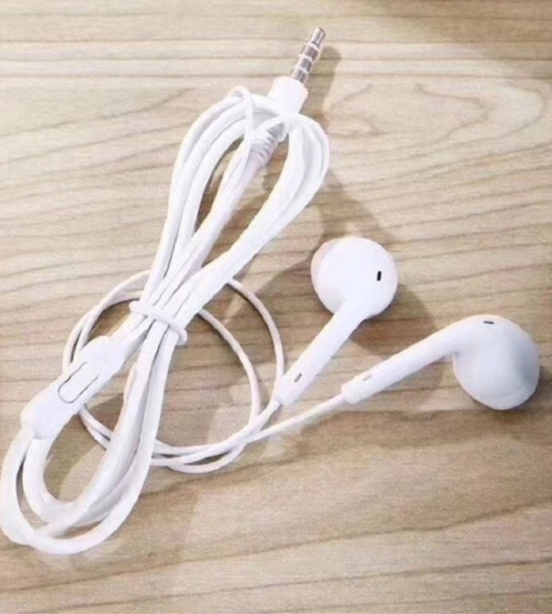 Bas hovedtelefoner 3,5 mm stik hvid