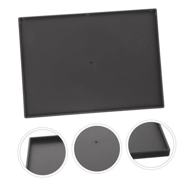 Base para proyector 25 x 18 cm Negra Superficie de apoyo universal para proyectores y monitores Compatible con trípodes de luz Plástico ligero 1