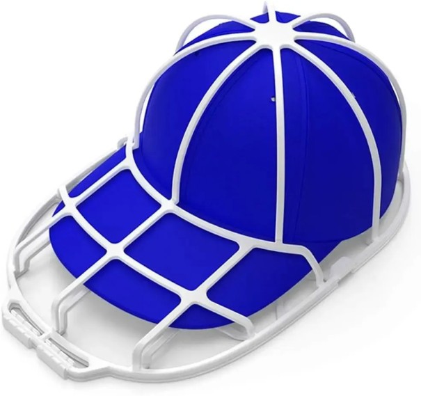Baseball Cap Holder de Plástico 35 x 22 x 13,5 cm Estrutura Anti-Deformação Suporte para Lava-Louças e Máquina de Lavar Acessório Doméstico branco
