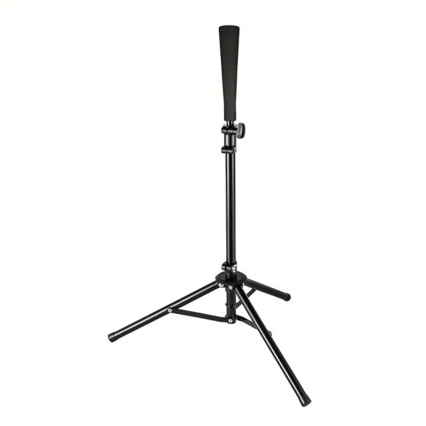 Baseball Hitting Tee Adjustable Folding Stand with Tripod Iron Tripod Training Aid for Children and Adult Players 1