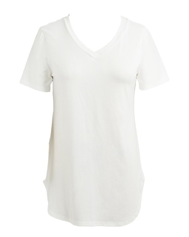 Basic koszulka damska biały 4XL