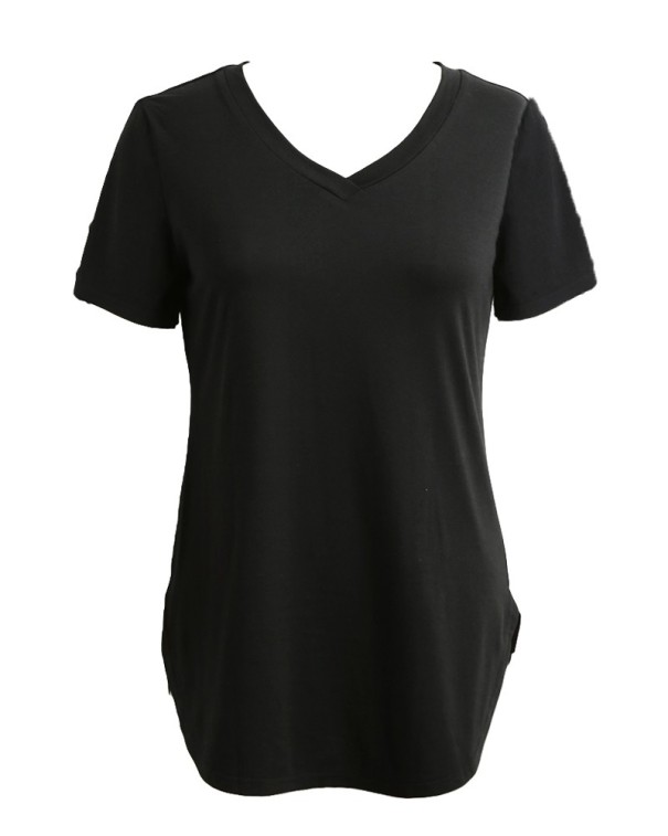 Basic koszulka damska czarny M