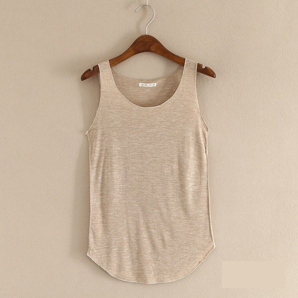 Basic-Tanktop für Damen beige