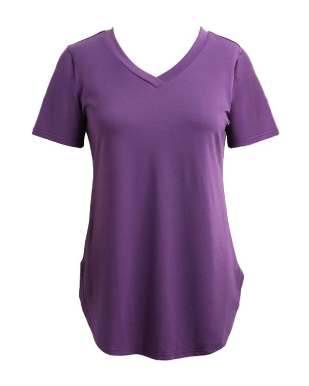 Basistop voor dames paars XS