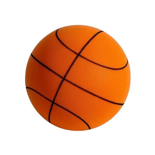 Basketboll av PU-skum Storlek 18 cm Ljudlös komprimerbar tyst boll Sport och nöje korg för barn och vuxna Hållbar mjuk boll orange