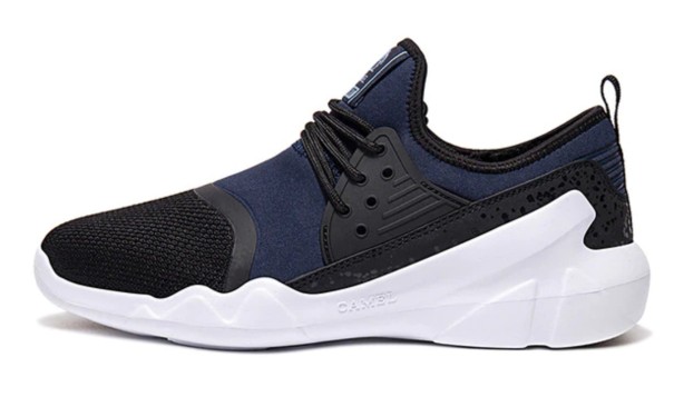 Baskets confortables pour hommes noir-bleu 40