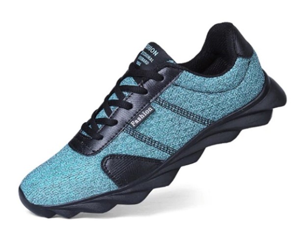 Baskets pour hommes A1037 bleu clair 40