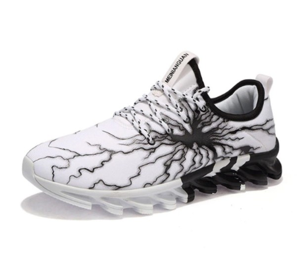 Baskets pour hommes au design magnifique J973 blanc-noir 44