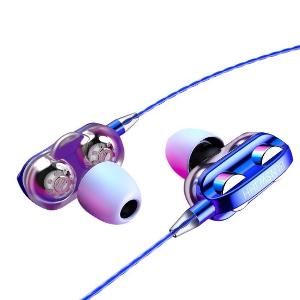 Basová sluchátka K1850 modrá