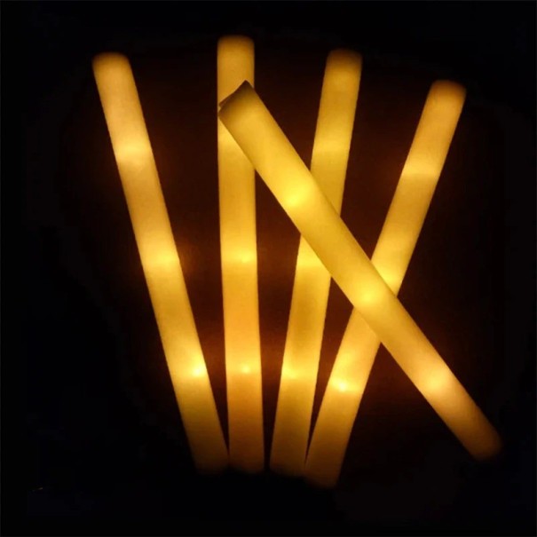 Bastão LED em espuma 30 pcs amarelo