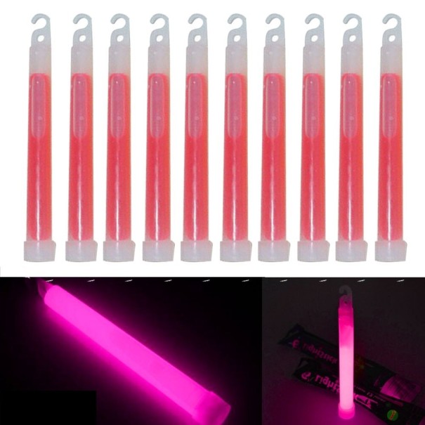 Bastoncini luminosi chimici 10 pz rosa