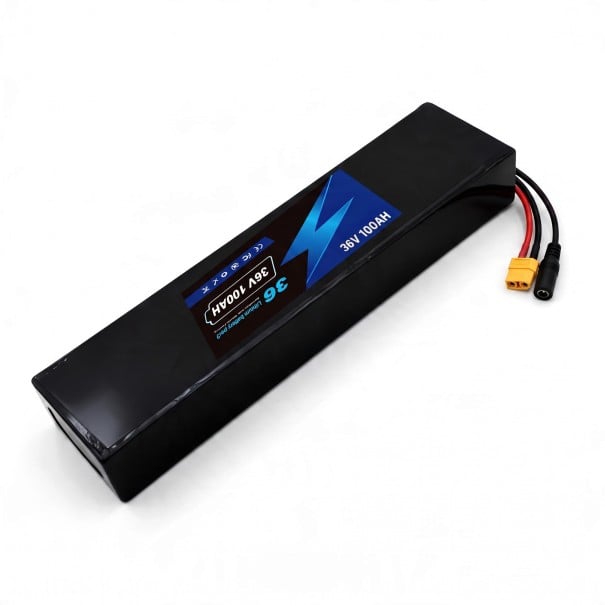 Bateria para scooter eléctrico 36 V Bateria de substituição com conectores XT60 e DC Caixa de contracção preta Forma plana Para scooters de 36 V 1