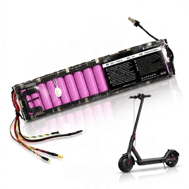 Bateria para trotinete elétrica Xiaomi M365 10S3P 36 V 7,8 Ah Células 18650 e proteção BMS 340 x 70 x 40 mm Bateria de substituição Preta 1