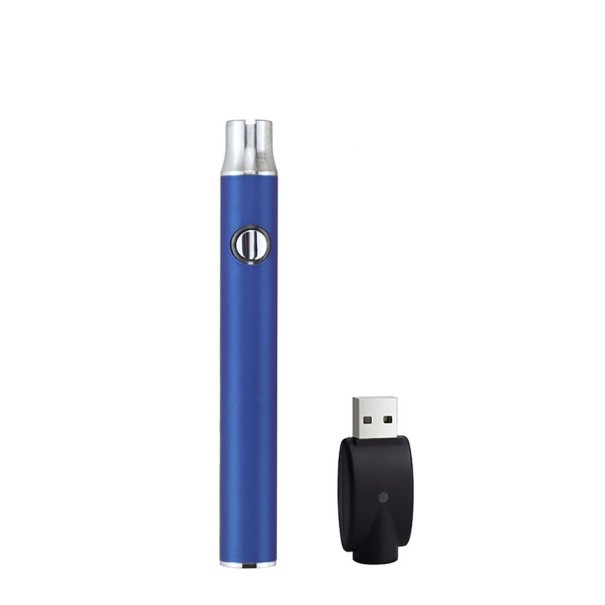Batería recargable USB 350mAh con voltaje 3,4-4,0 V y regulación incluyendo cargador USB compacto para dispositivos electrónicos azul