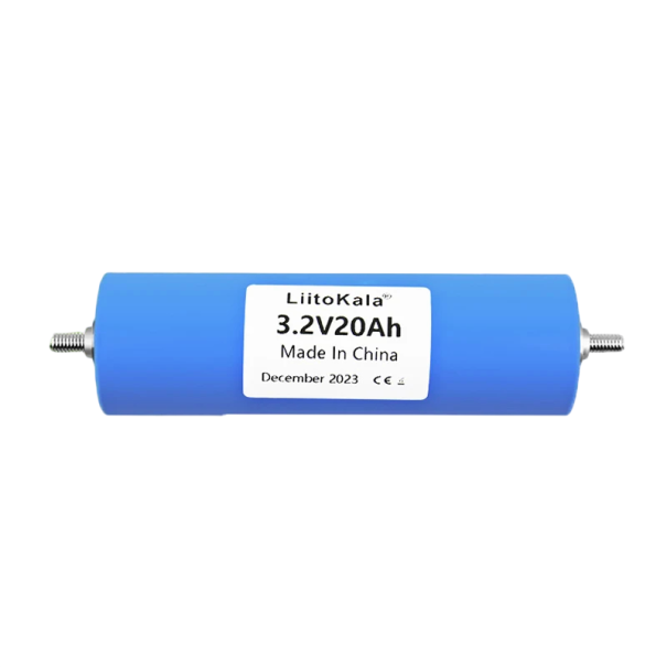 Baterie LiitoKala 3,2 V 20 Ah LiFePO4 akumulátor 163 x 40,5 mm se šroubovými kontakty modrá na solární systémy a domácí úložiště 1