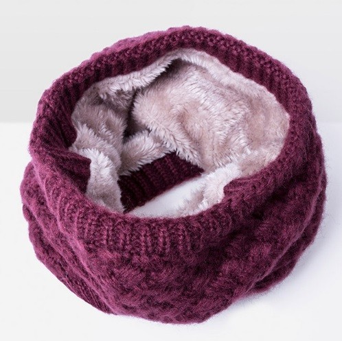 Batic pentru gat din lana pentru copii J3288 burgundy
