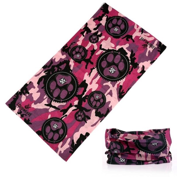 Batistă cu model de camuflaj roz închis