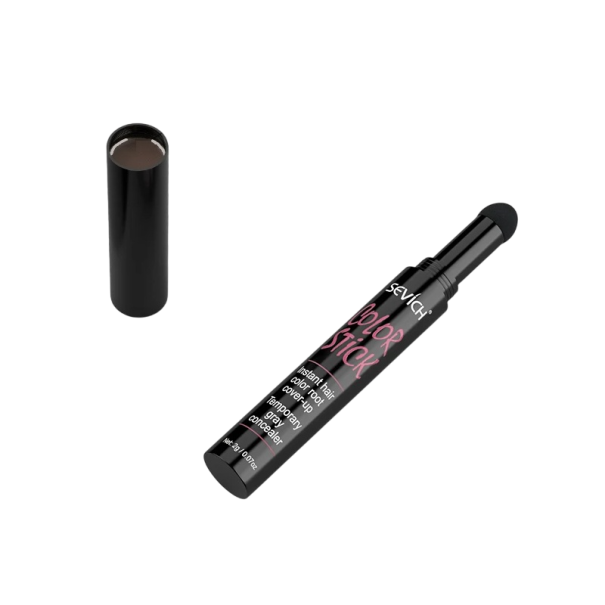 Baton de umplutură pentru barbă 2 g Pudră fină și netedă Aplicator asemănător unui burete Efect de impermeabilizare Aranjare rapidă a bărbii Aspect natural maro inchis