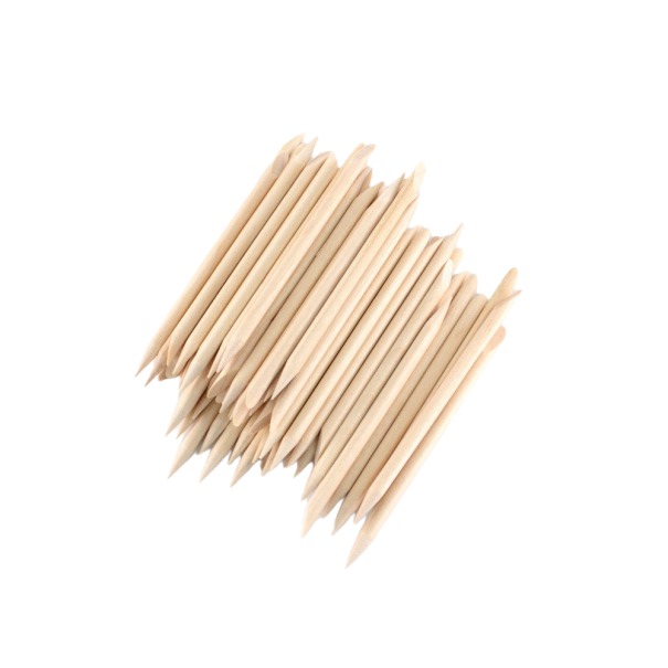 Bâtonnets en bois pour manucure 50 pcs 7,5 cm