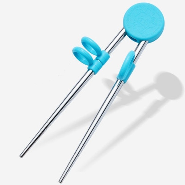Bâtons d'entraînement en acier inoxydable bleu