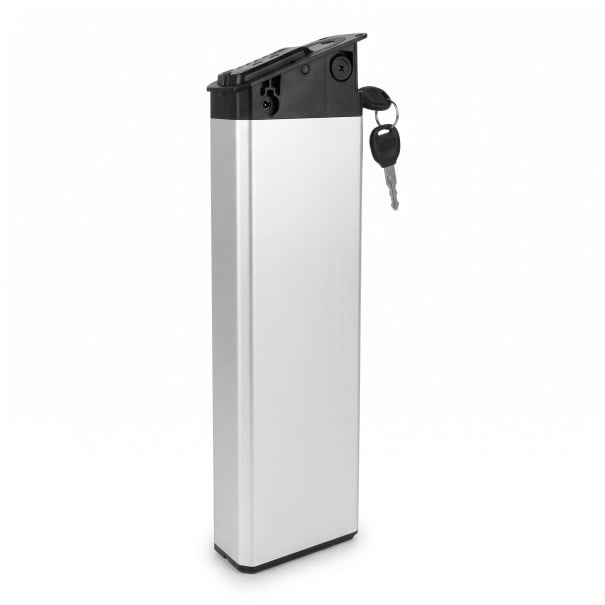 Batteri för elcykel Acepower DCH-009 Med lås och handtag 48 V 13 Ah 418 x 114 x 66 mm Silverfärg För e-bike MATE X och Engwe 1
