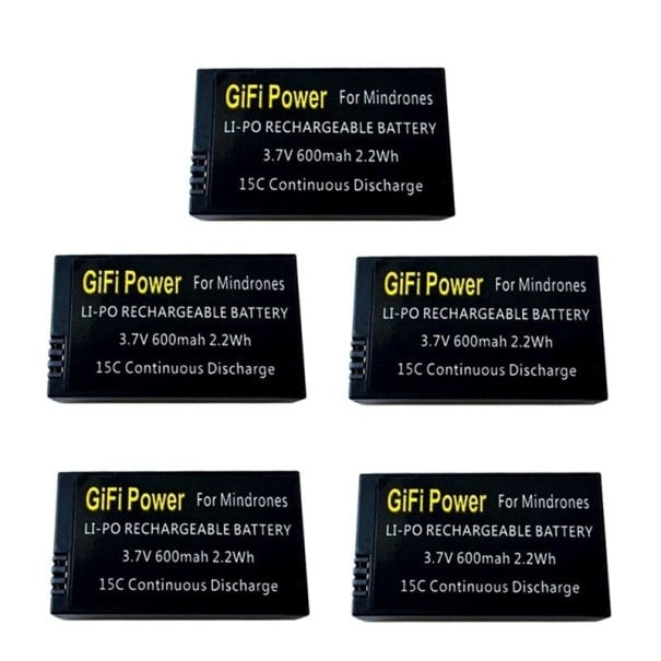 Batteri till Parrot Minidrones Mambo drönare 600 mAh 5 st