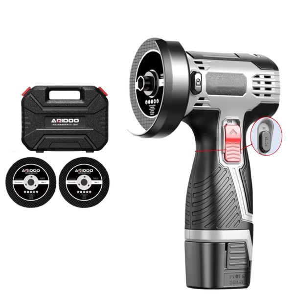 Batteridriven mini slipmaskin 16,8V 19,5 x 12,5 x 13,5 x 5 cm Med litiumbatteri Multifunktionellt roterande verktyg för slipning, skärning, polering, gravering 1