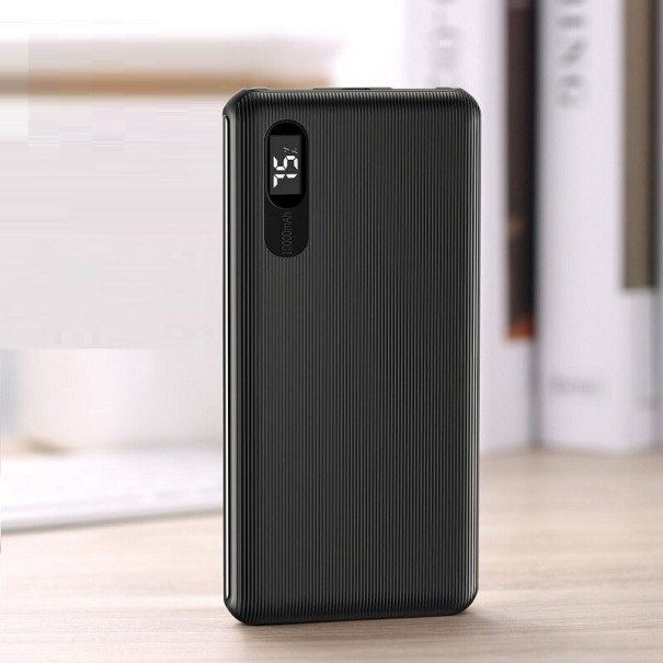 Batterie externe avec écran numérique noir 1