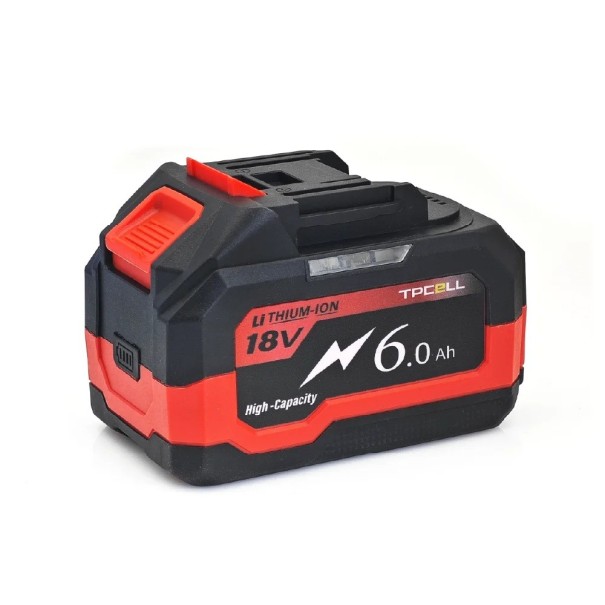 Batterie Li-ion TPCELL 21V 6Ah de remplacement pour Makita 18V LXT BL1850 BL1840 avec BMS Batterie puissante PC+FB pour perceuses et outils 1