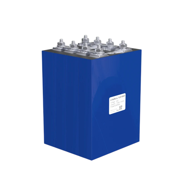 Batterie LiitoKala 4 Stück 3,2 V 105 Ah LiFePO4 prismatischer Zelle 336 Wh M6 Anschluss 130 x 36 x 215 mm blau für Solarsysteme und Backup