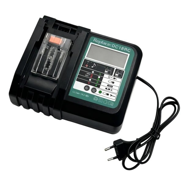 Batteriladdare för Makita 14,4–18V Li-ion snabbladdare DC18RC LCD EU-kontakt för batterier BL1860 BL1850 1