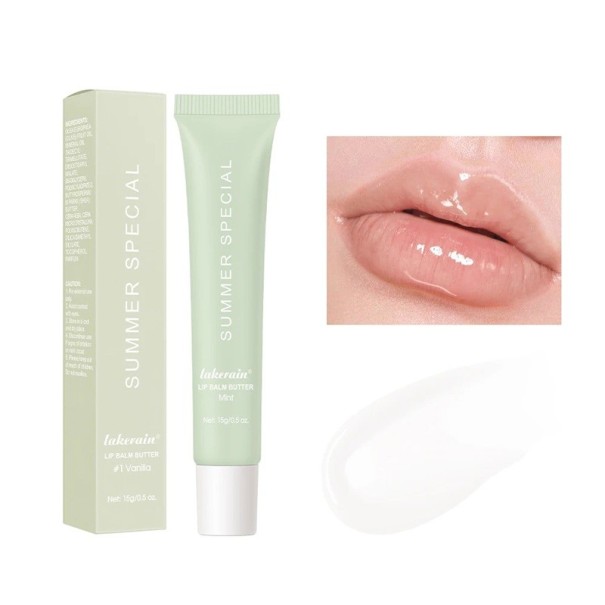 Baume à lèvres brillant d'été 15 g Protection et nutrition des lèvres Protection UV Baume à lèvres hydratant Soin d'été pour les lèvres Brillance et douceur des lèvres Mint