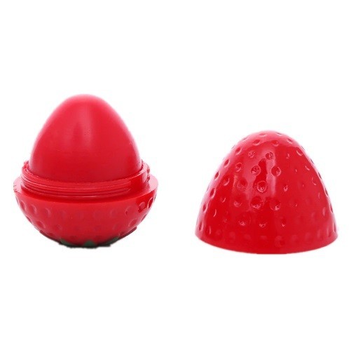 Baume à lèvres en forme de fraise rouge