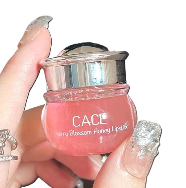 Baume à lèvres nourrissant Aspect miel Pot en verre avec cuillère Baume hydratant comme base pour rouge à lèvres ou utilisation seule 1