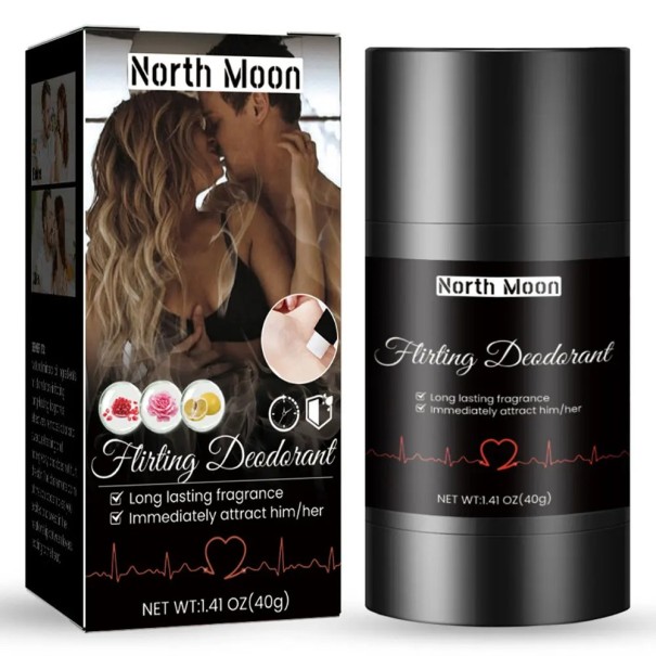 Baume solide aux phéromones 40g pour hommes et femmes Parfum sensuel avec phéromones Baume parfumé unisexe pour l'attraction et l'augmentation 1