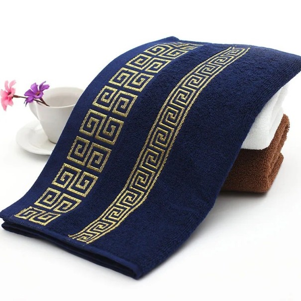 Bavlnená osuška Kvalitná bavlnená osuška Bavlnený uterák Kvalitný bavlnený uterák Vysoko absorpčný uterák z bavlny 70 x 140 cm modrá