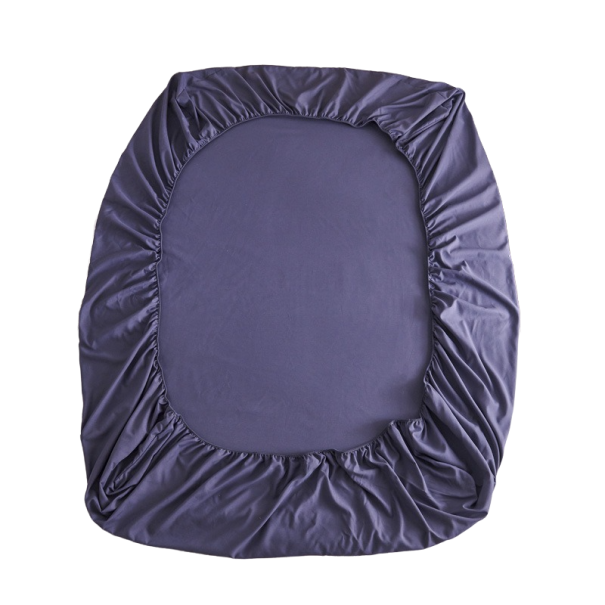 Bavlnená prestieradlo 200 x 220 cm tmavo modrá