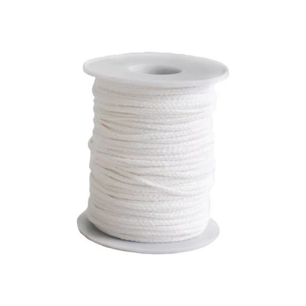 Bavlněný knot na výrobu svíček v návinu 61 m Knot pro lití svíček s voskovým jádrem Příslušenství pro domácí tvoření svíček 1