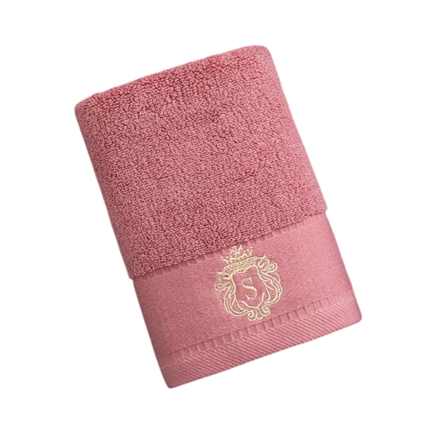 Bavlněný ručník na ruce a obličej savý měkký 35 x 75 cm rychlá absorpce vlhkosti více barev pro koupelnu i sport růžová