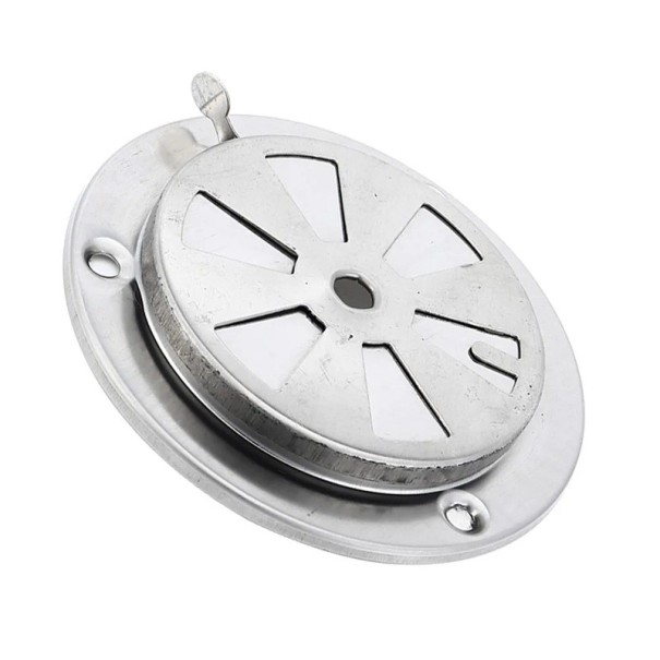 BBQ Grill Abluftventil aus Edelstahl 9,5x9,5x3 cm Luftregulierungsöffnung für die Luftstromkontrolle in Öfen und Prüfkammern 1