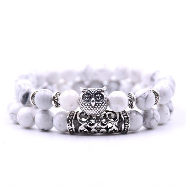 Beaded Bracelet with Owl 2 pcs 4