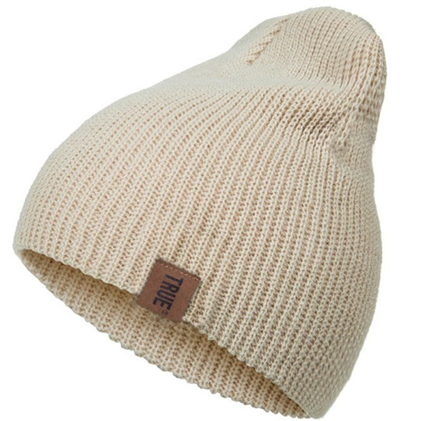 Beanie-Mütze beige