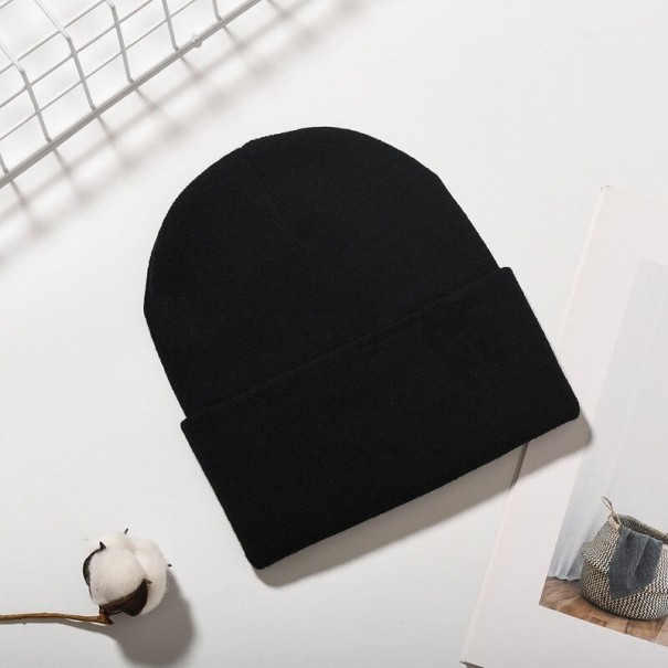 Beanie-Wintermütze schwarz