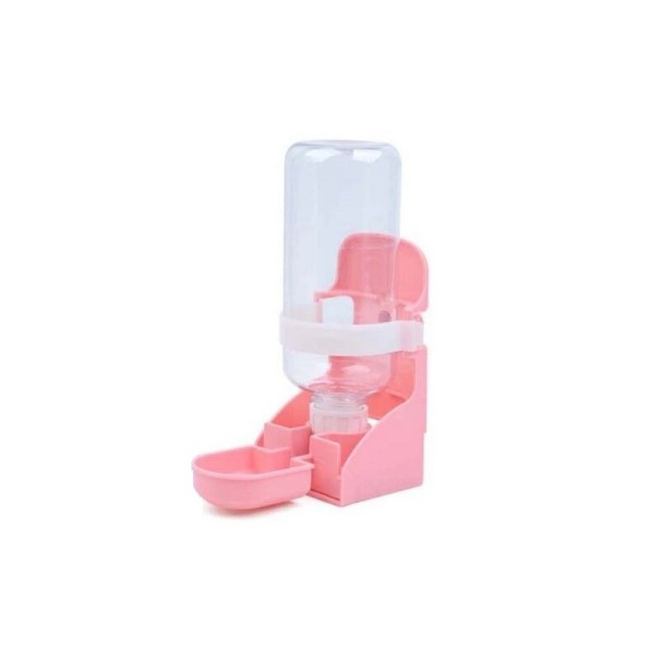Bebedero colgante para roedores rosa Bebedero colgante para roedores rosa