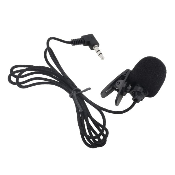 Bedrade Lavalier-microfoon met 3,5 mm-aansluiting, 1,1 m omnidirectionele opname, batterijloze minimicrofoon met clip voor Android- en Windows 1