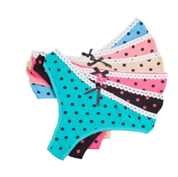 Bedrukte string voor dames - 6 st. S 2