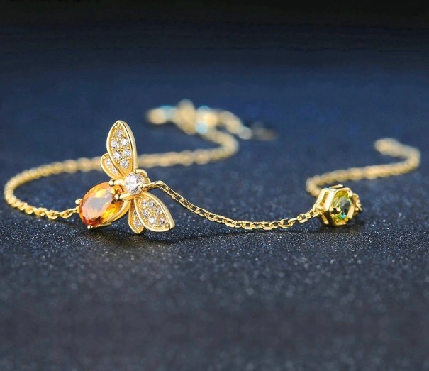 Bee armband för kvinnor guld